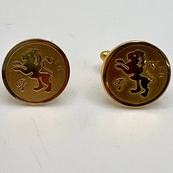 Dante Leo Gold Plate Cuff Links - Picture 4 of 5
